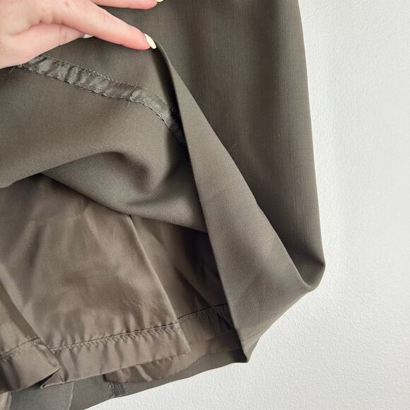 Escada Margaretha Ley Wool Pencil Skirt Olive 34 - Picture 4 of 8